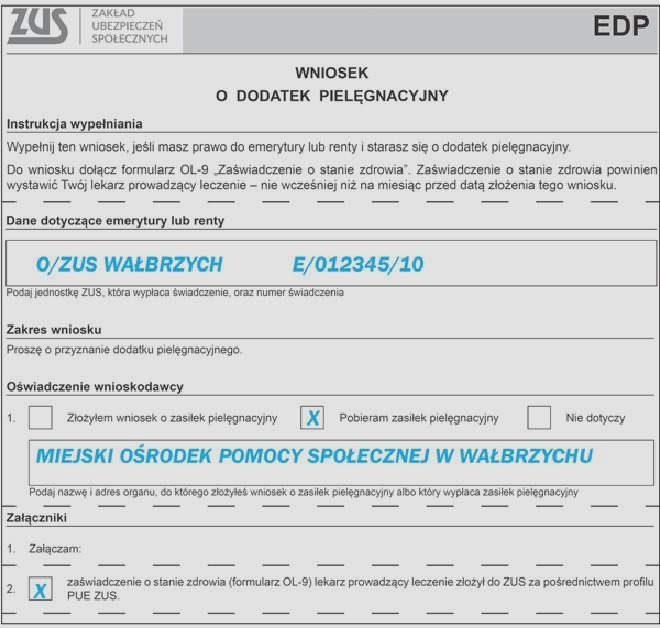 Ile wynosi dodatek pielęgnacyjny? Aktualna kwota i zasady wypłaty