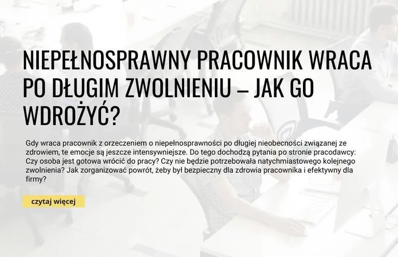 Niepełnosprawni: ile godzin pracy obowiązuje? Limity i wyjątki