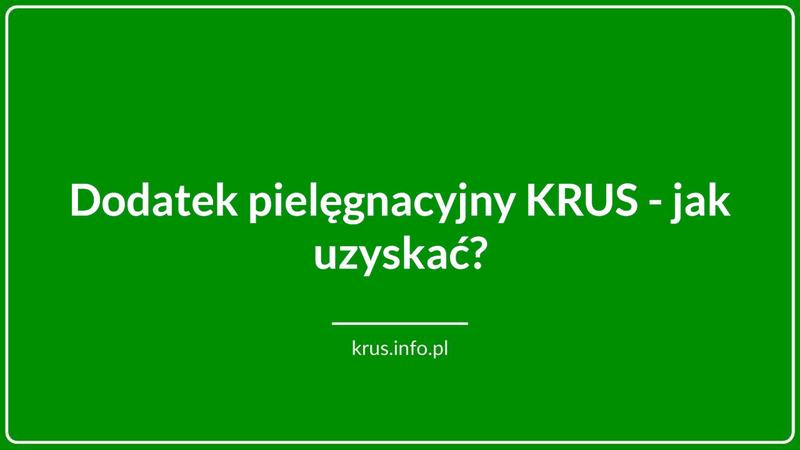 Dodatek pielęgnacyjny 2026