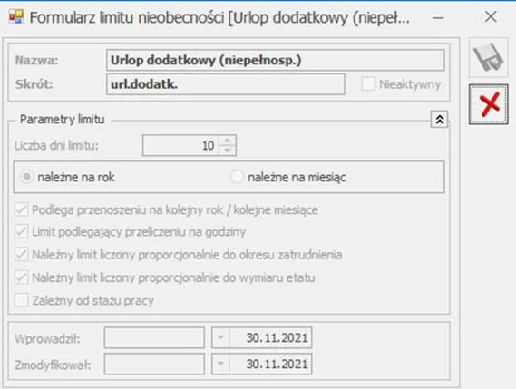 Dodatkowy urlop dla niepełnosprawnych