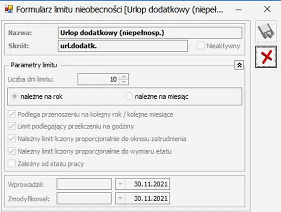 Dodatkowy urlop wypoczynkowy