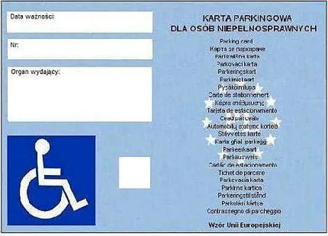 Instytucje wydające kartę parkingową