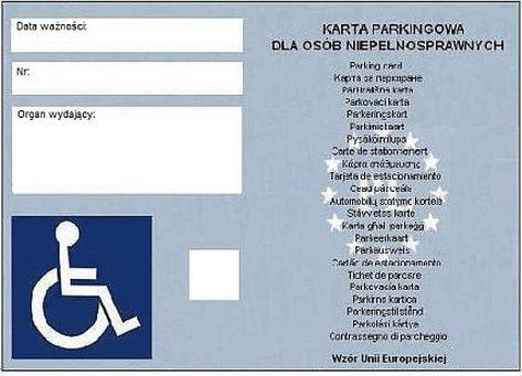 Karta parkingowa