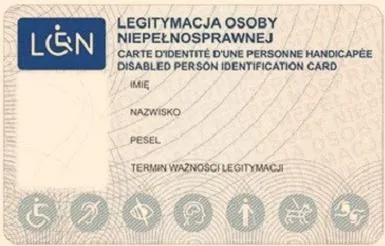 Legitymacja osoby niepełnosprawnej