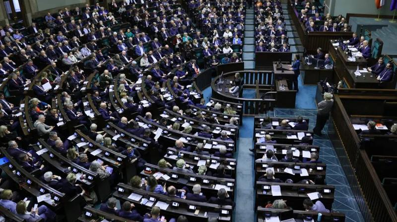 Protest osób z niepełnosprawnościami w Sejmie