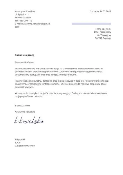 Skuteczne aplikacje o pracę