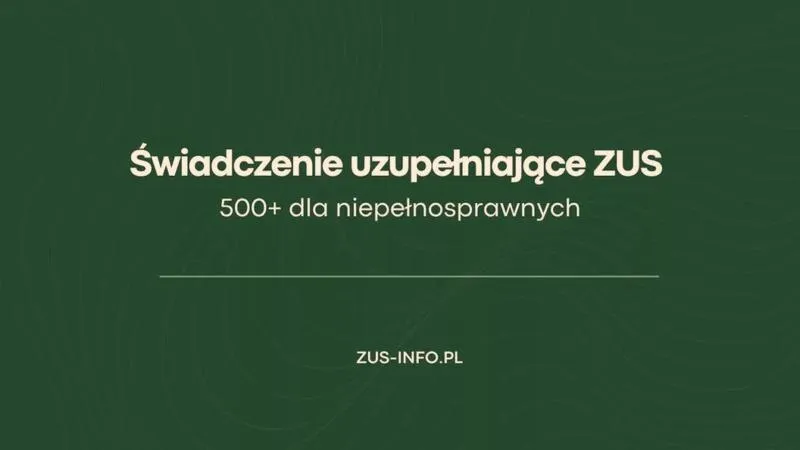 Świadczenie 500 zł dla niepełnosprawnych