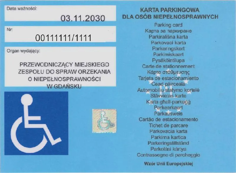 Uprawnienia dla niepełnosprawnych