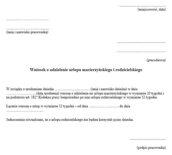 Urlop tacierzyński