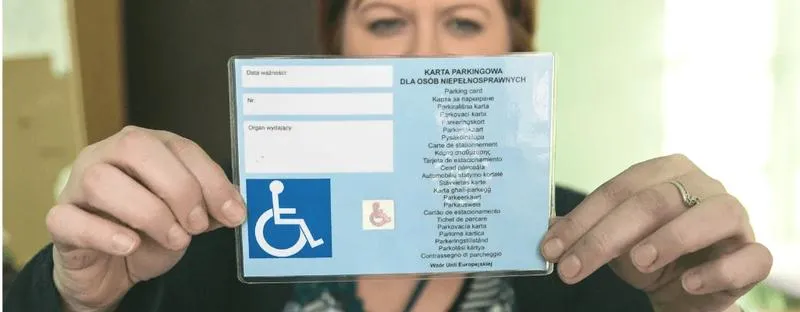 Uzyskanie karty parkingowej