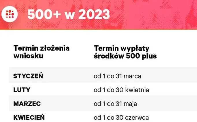 Wymagania do 500 plus