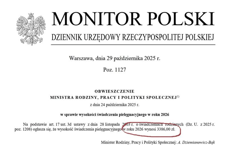 Wysokość świadczenia opiekuńczego